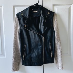 Faux leather jacket 🧥✨